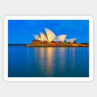 Sydney Opera House blue hour Sticker